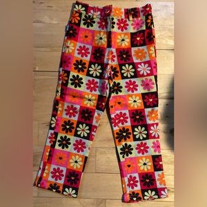 Moschino Bambino Designer Kids Pop Art/ Flower Power Cotton Pants Sz 4